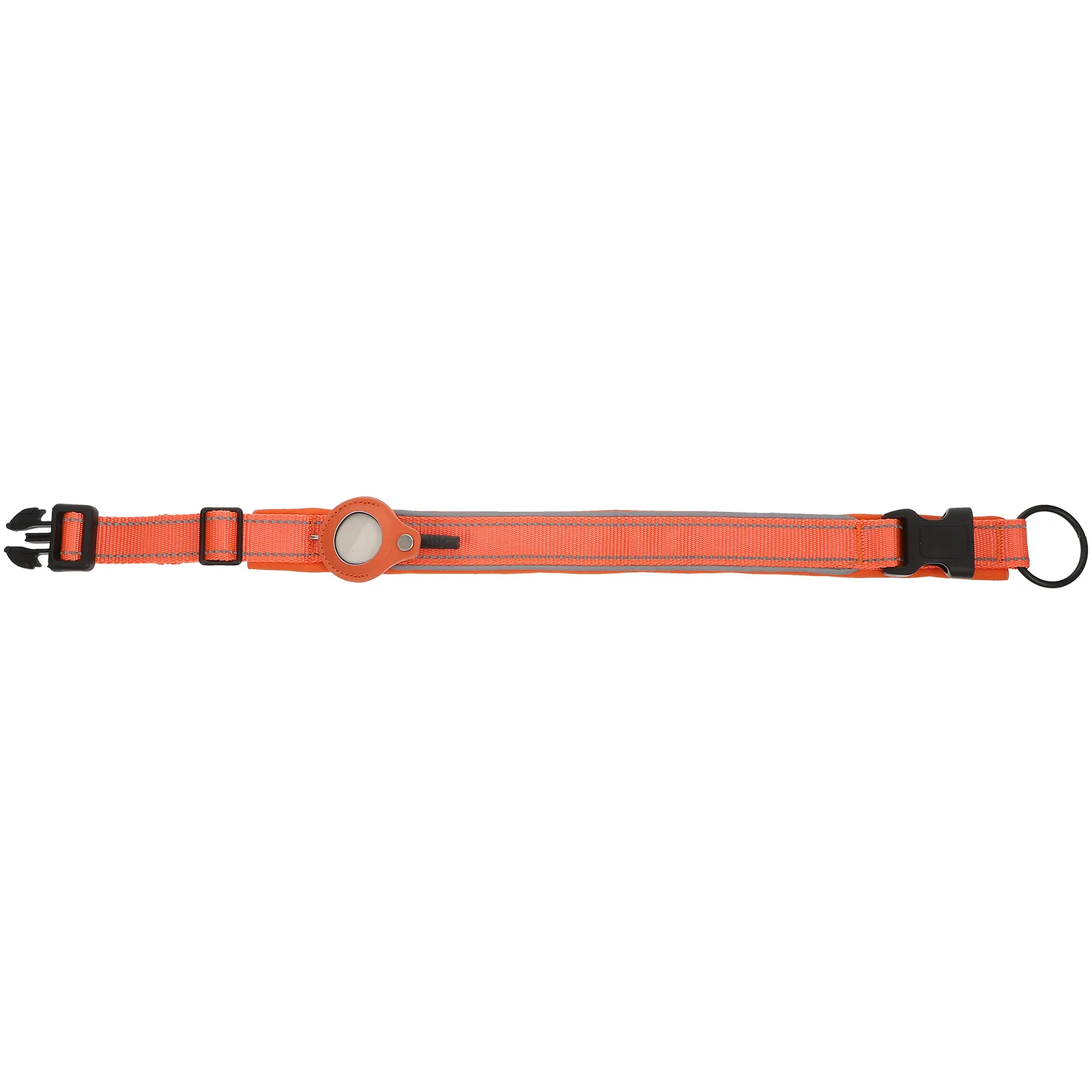 

1pc Pet Locator Collar Protective Case Orange XL Size Durable Tracker Holder Reflective Dog Collar Pet Supplies