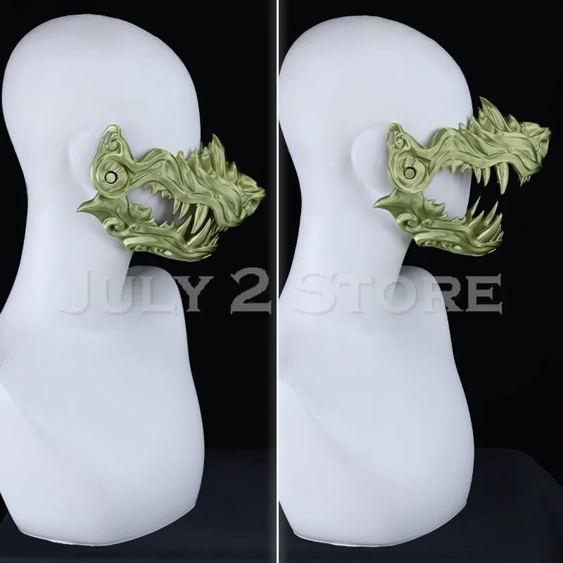 3D Printed Fursiut Muzzle Cosplay The Canines Fox Wolf Dog Mask Face Decoration Pub Carnaval Halloween Stage Performance Styling