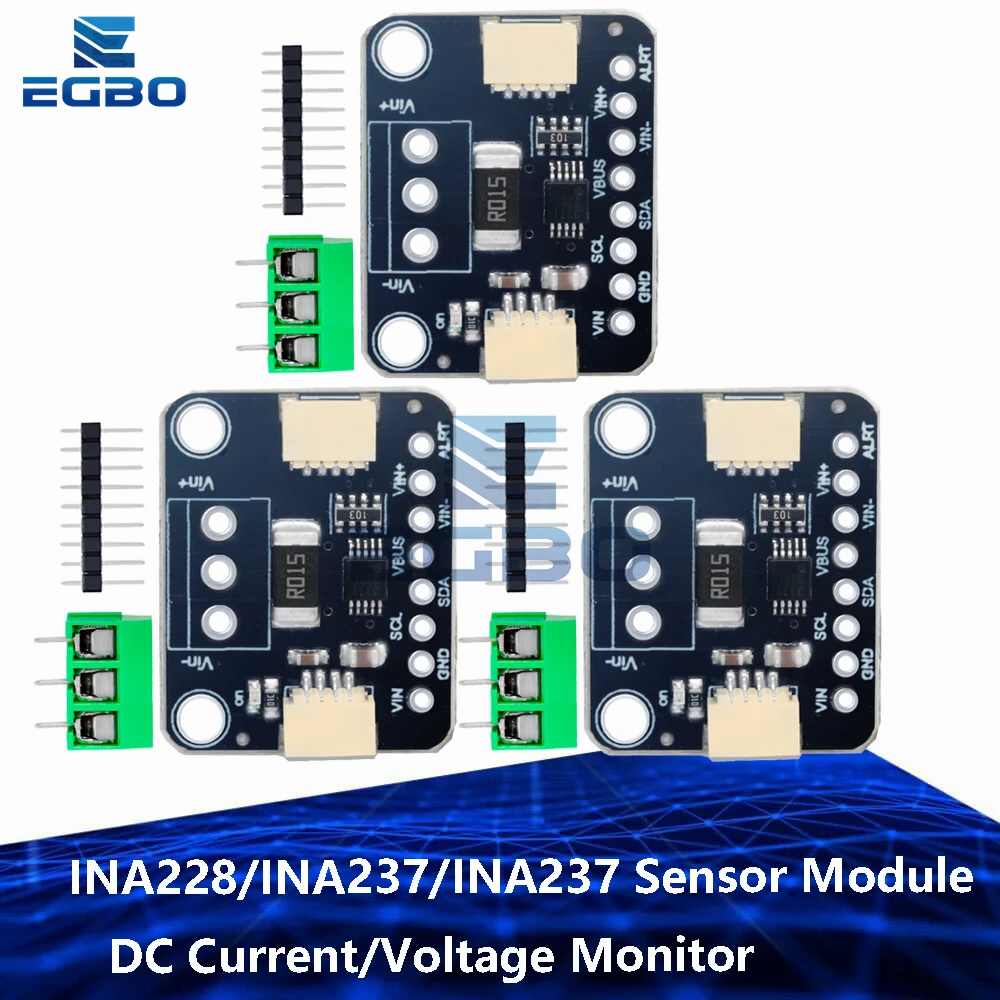 INA228/INA237/INA238 Sensor Module DC Current/Voltage Monitor Compatible with STEMMA QT/Qwiic for Arduino