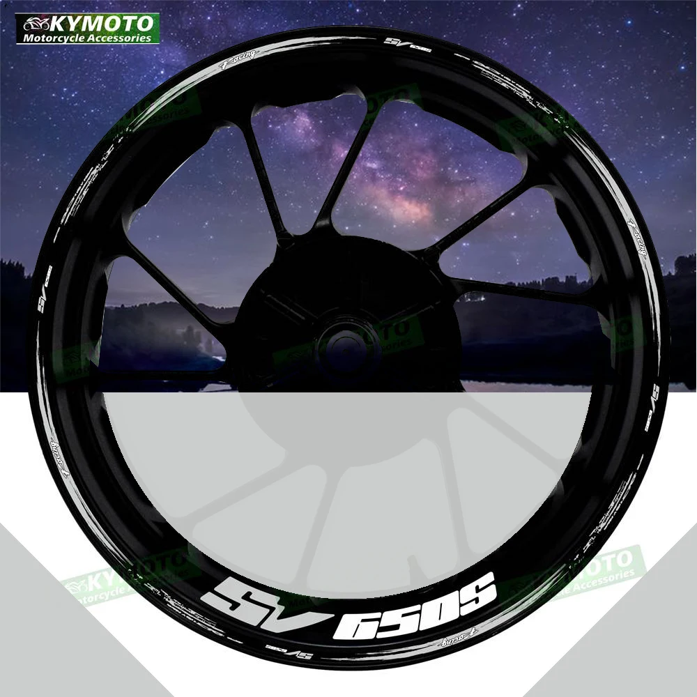 

For SV650S SV 650S motorcycle accessories 17-inch front and rear wheel stickers modified reflective wheel rim stickers