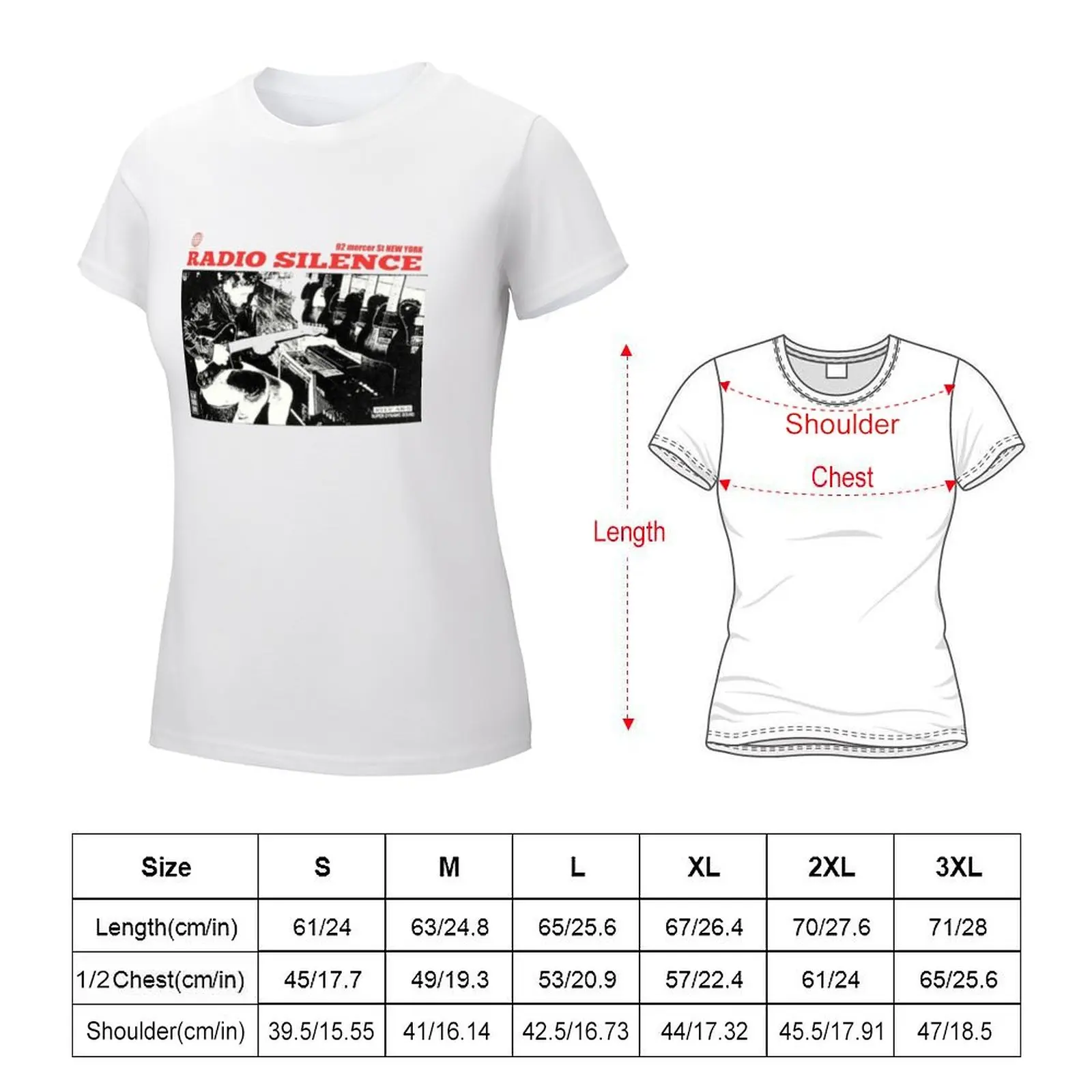 radio silence T-shirt hippie clothes aesthetic clothes summer top tight shirts for Women