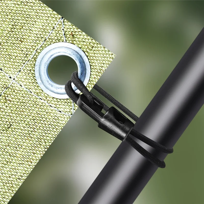 

A74E-Tensioning Elastic Straps With Hooks, Pack Of 20 Expander 10 Cm Rubber Tensioner For Tarpaulin Tent Net Camping