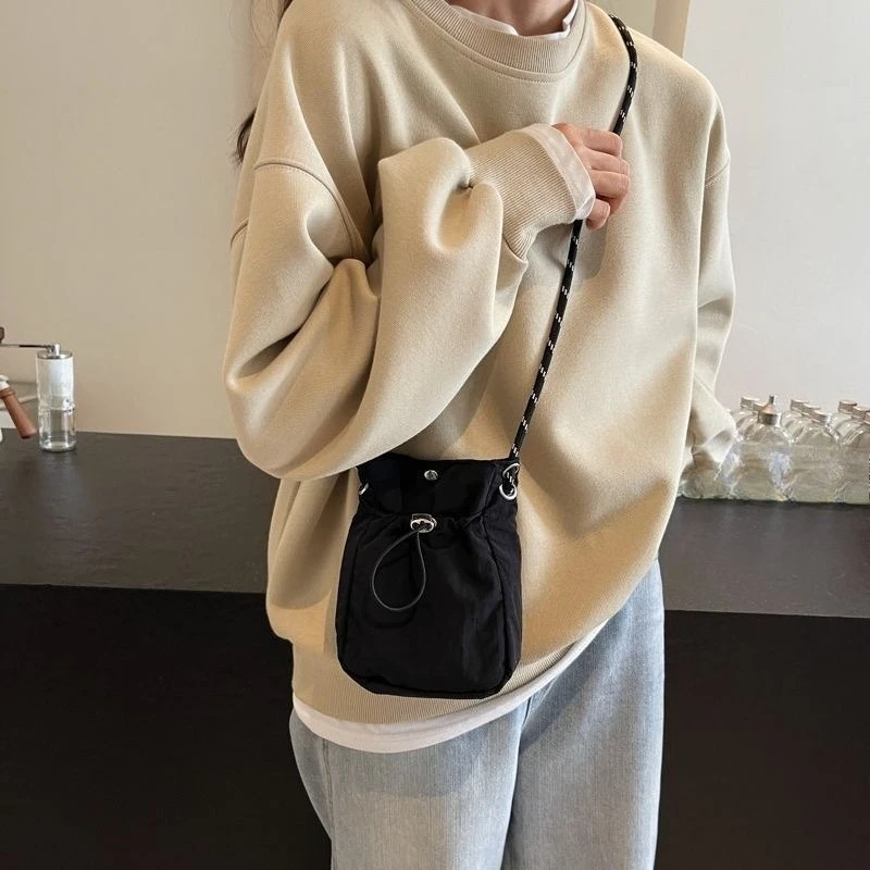 Nylon Crossbody Bag, Mini Phone Wallet, Multifunctional Canvas Shoulder Carrying Phone Bag Handbags Crossbody image 5