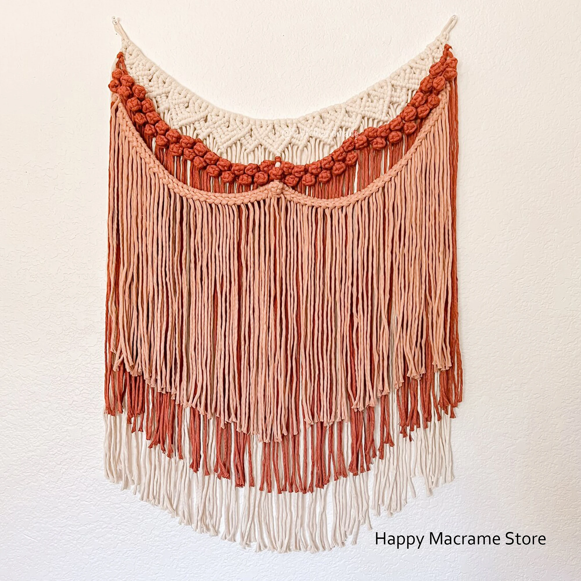 

Macrame Boho Wedding Backdrop Handmade Banner Wall Decor Macrame Wall Hanging Decor Nursery Decor New Home Gift