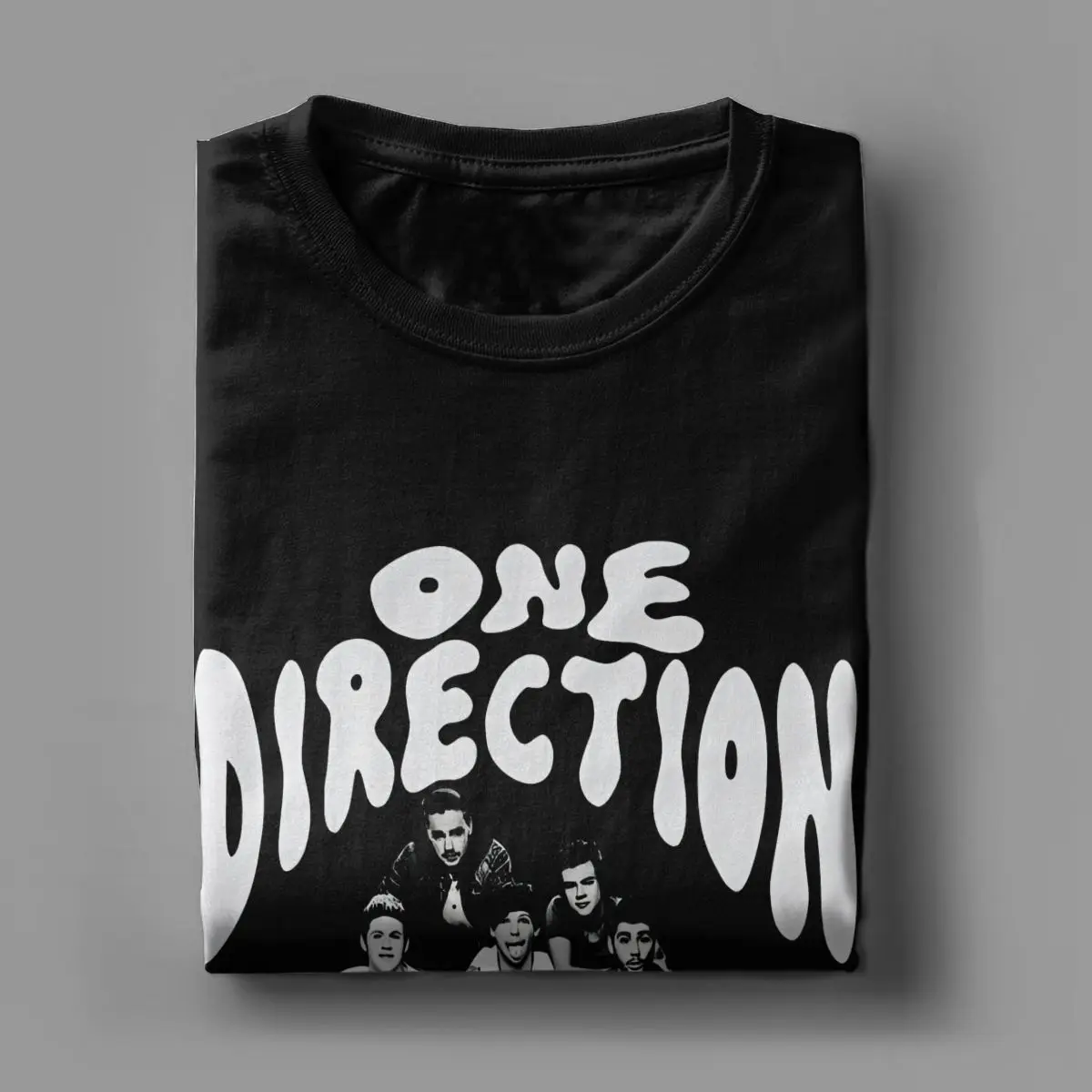 Men\'s 1D One Music Directions T Shirts Pop Band 100% Cotton merch Hipster Short Sleeve Round Neck Tee Shirt 6XL T-Shirt