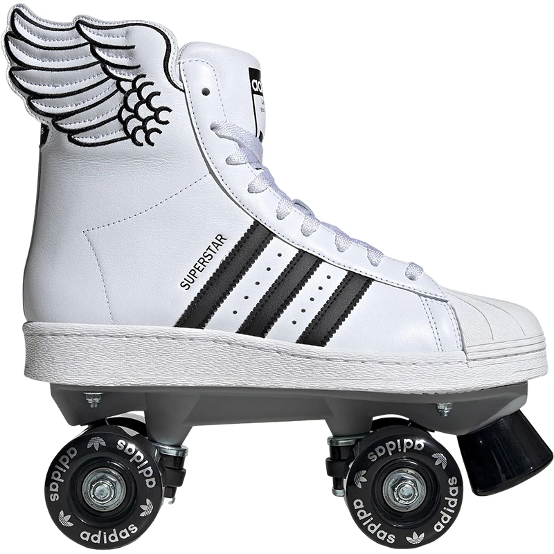 Adidas genuine clover men's and women's classic double row roller skates JR8376