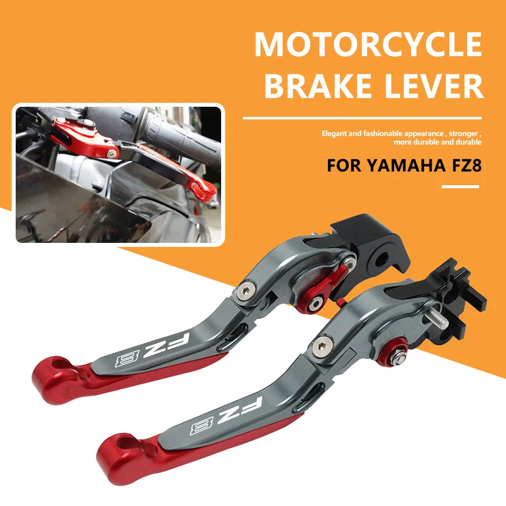 

Motorcycle Brake Clutch Levers For Yamaha FZ8 2011 2012 2013 2014 2015 Motorcycle Accessories Adjustable Folding Handle Lever