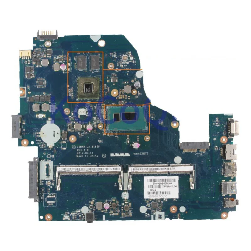 

Для ACER Aspire E1-572 I7-4510U LA-B162P SR1EB N15S-GT-S-A2 DDR3