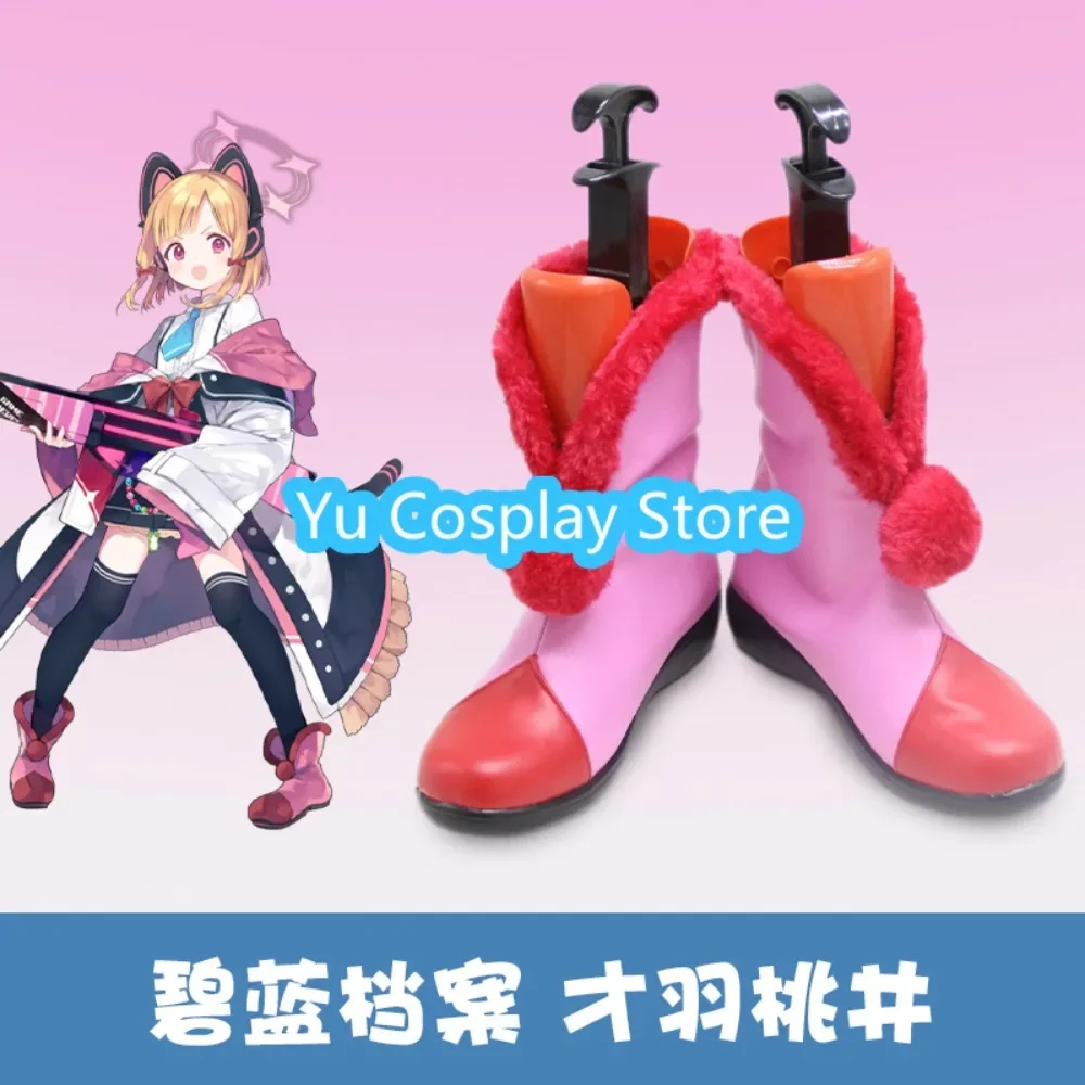 

Yu Косплей Магазин Синий Архив Momoi Saiba Обувь для косплея Хэллоуин Обувь для ролевых игр Сапоги Аниме Игровой костюм Реквизит Аниме