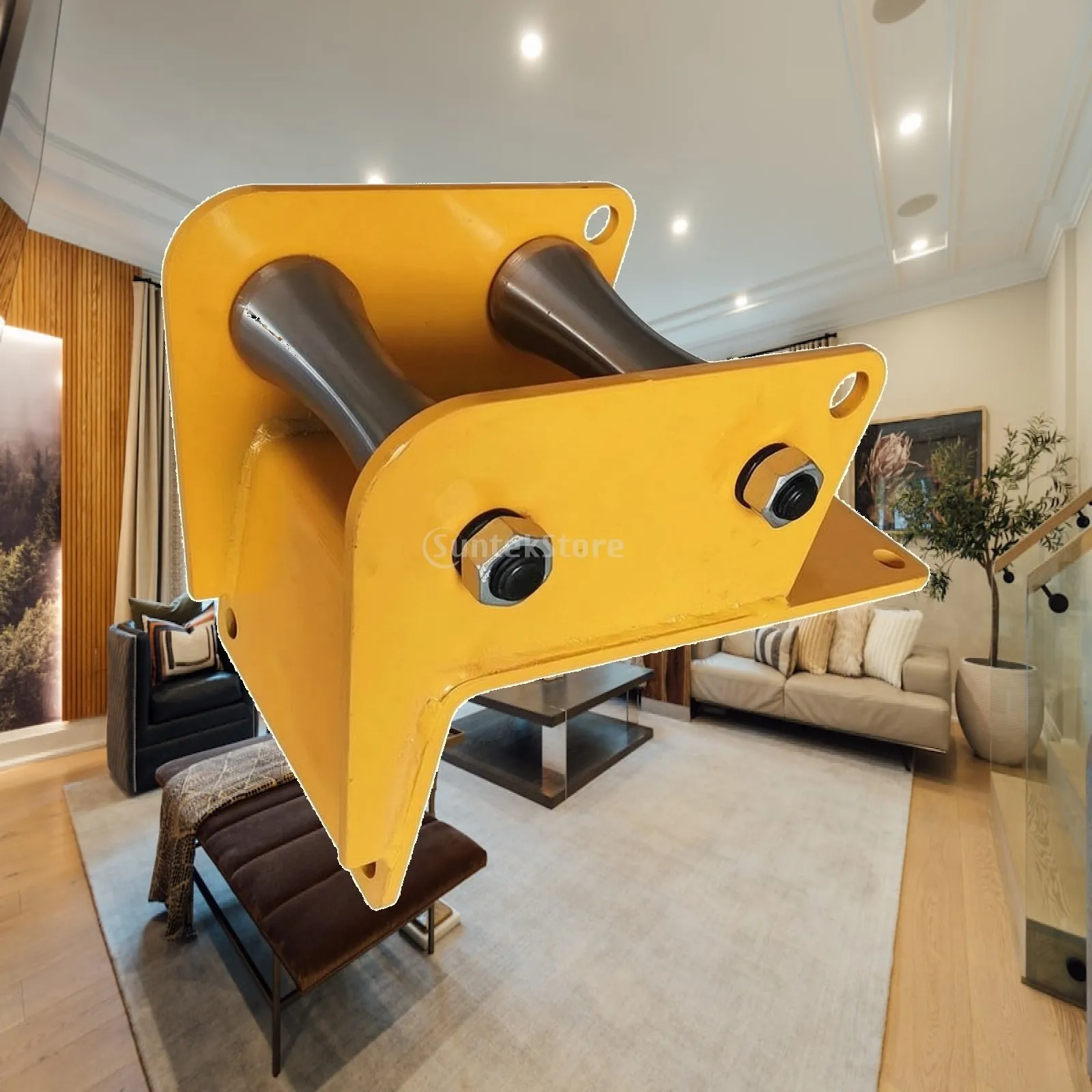 Double-Wheel Pulley Heavy-Duty Cable Guide Pulley Sturdy Long-Lasting for Utility Workers, Wellheads, Construction Sites