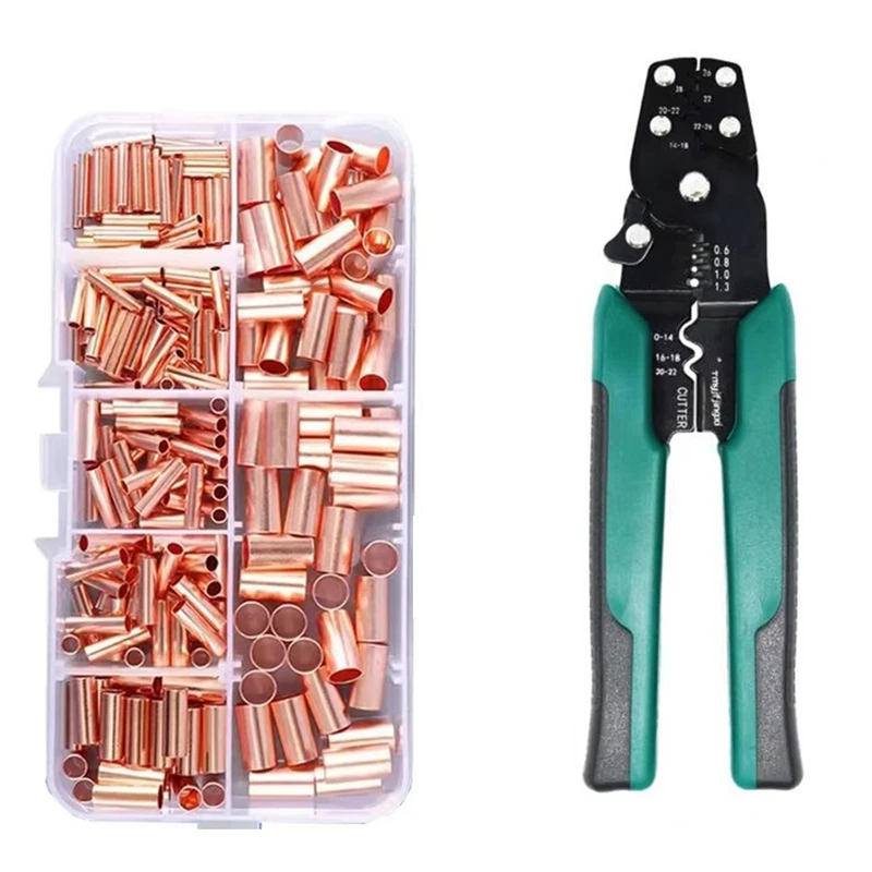 

PZHI-250Pcs Multi-Function Mini Electric Terminal Crimping Pliers With Wire Stripping Cutting Hand Crimping Tool
