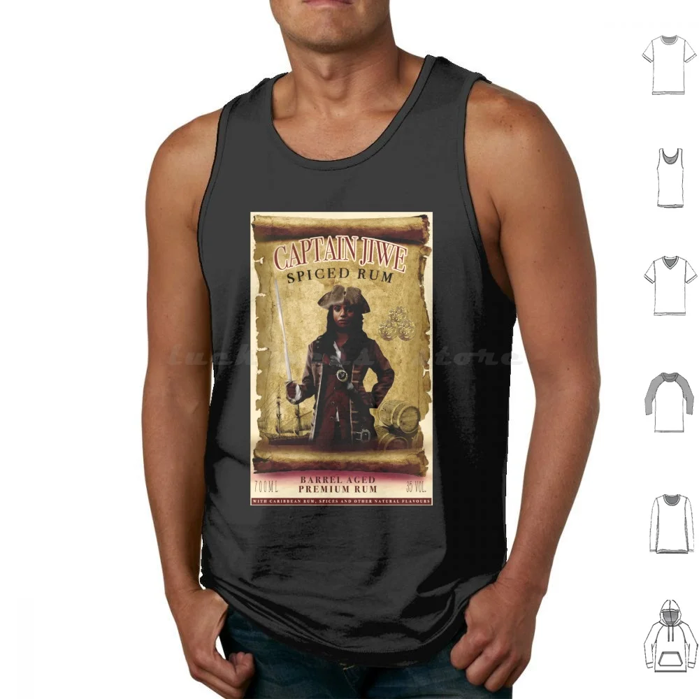 Captain Jiwe Rum Tank Tops Print Cotton Comics Superheros Dctv Cw Legends Of Tomorrow Amaya Jiwe Pirates Avalance Rum