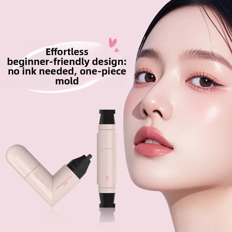 ปากกาอายไลเนอร์แบบแสตมป์ ซ้าย-ขวา กันน้ำ หัวสามเหลี่ยม ชนิดน้ำ สีดำ-น้ำตาล ติดทนนาน แห้งเร็ว เครื่องสำอาง