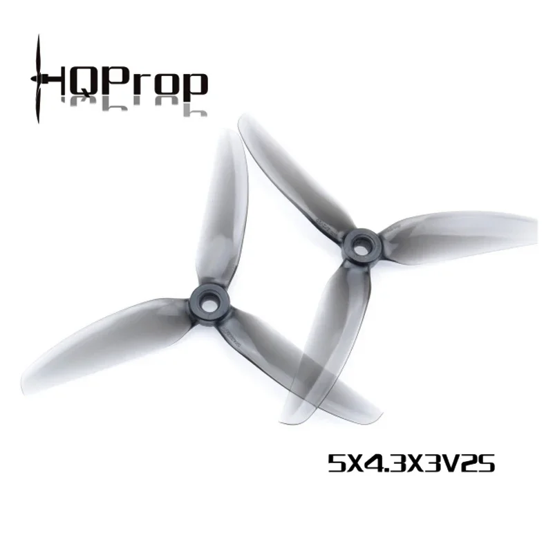 HQPROP-hélice de PC de 3 aspas para Drones, 5 pulgadas, 5x4,3x3 V 2s 5043 V2S, Color aleatorio, 10 pares (10CW + CCW), RC FPV Freestyle