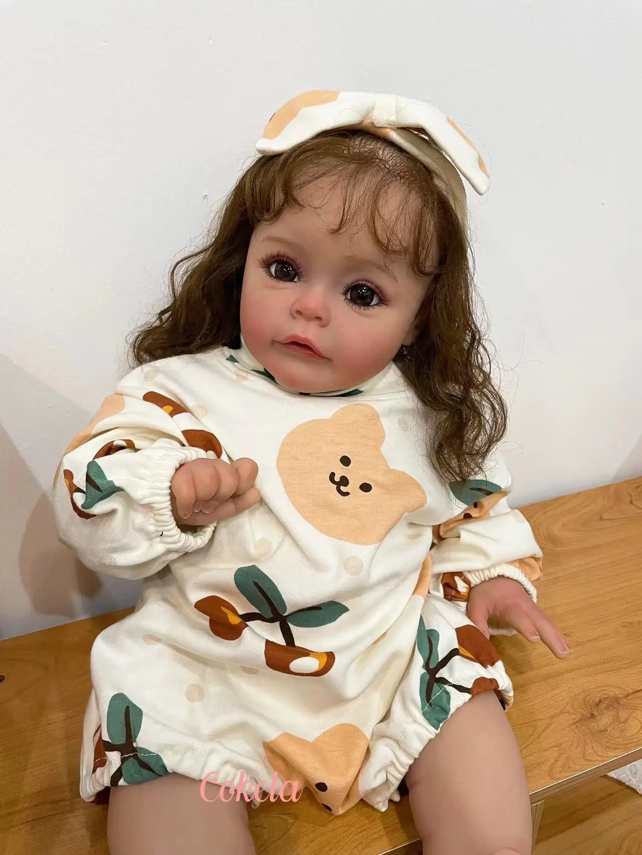 Cokela nowe 60cm/24 cale wykończone lalki Reborn realistyczne realistyczne urocze ciało noworodka najlepszy prezent na boże narodzenie dla dzieci