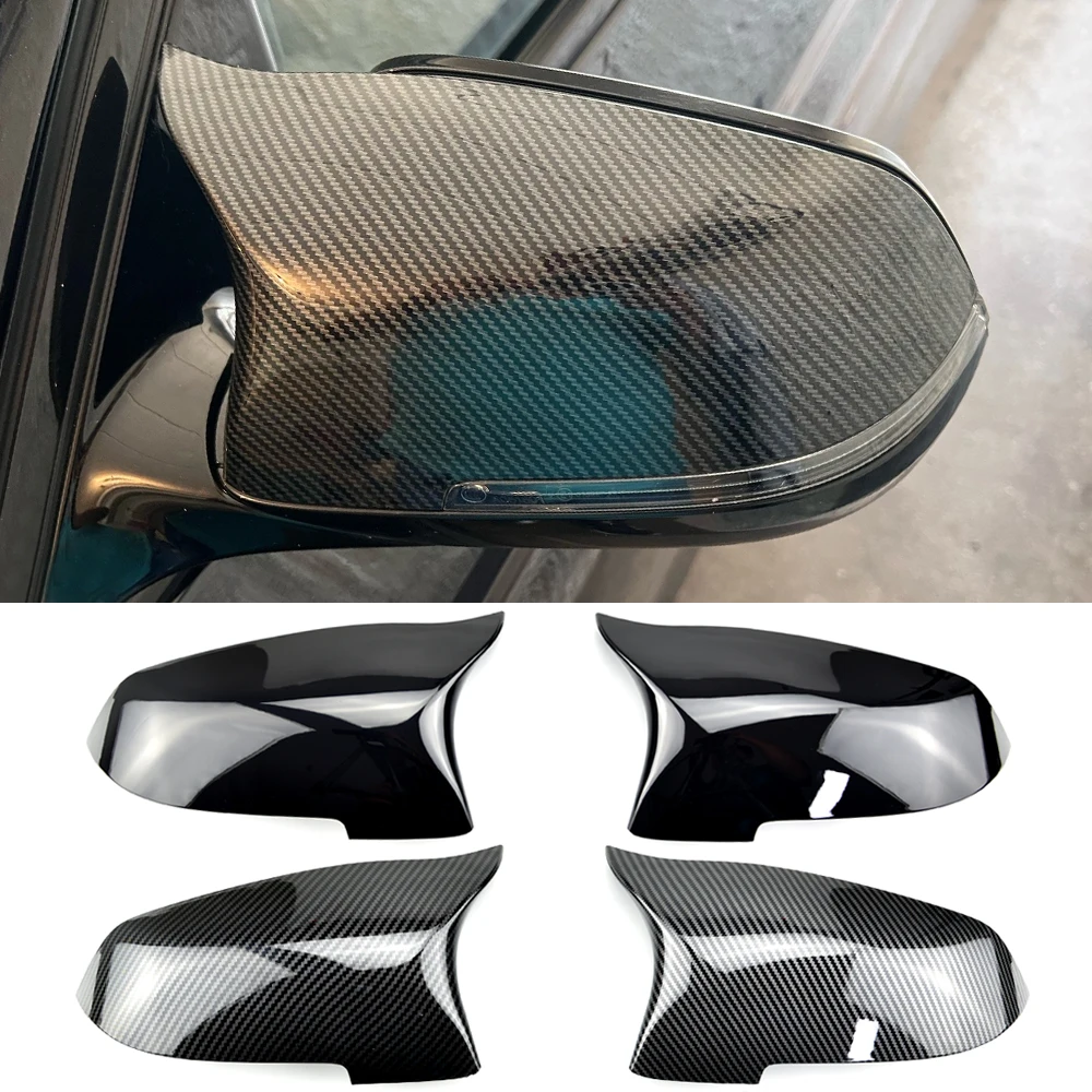 

Bright Car Glossy Black Replacement For BMW 5 6 7 Series Sedan F10 F11 F18 F06 F01 F02 F12 F13 LCL Rearview Mirror Cover Caps