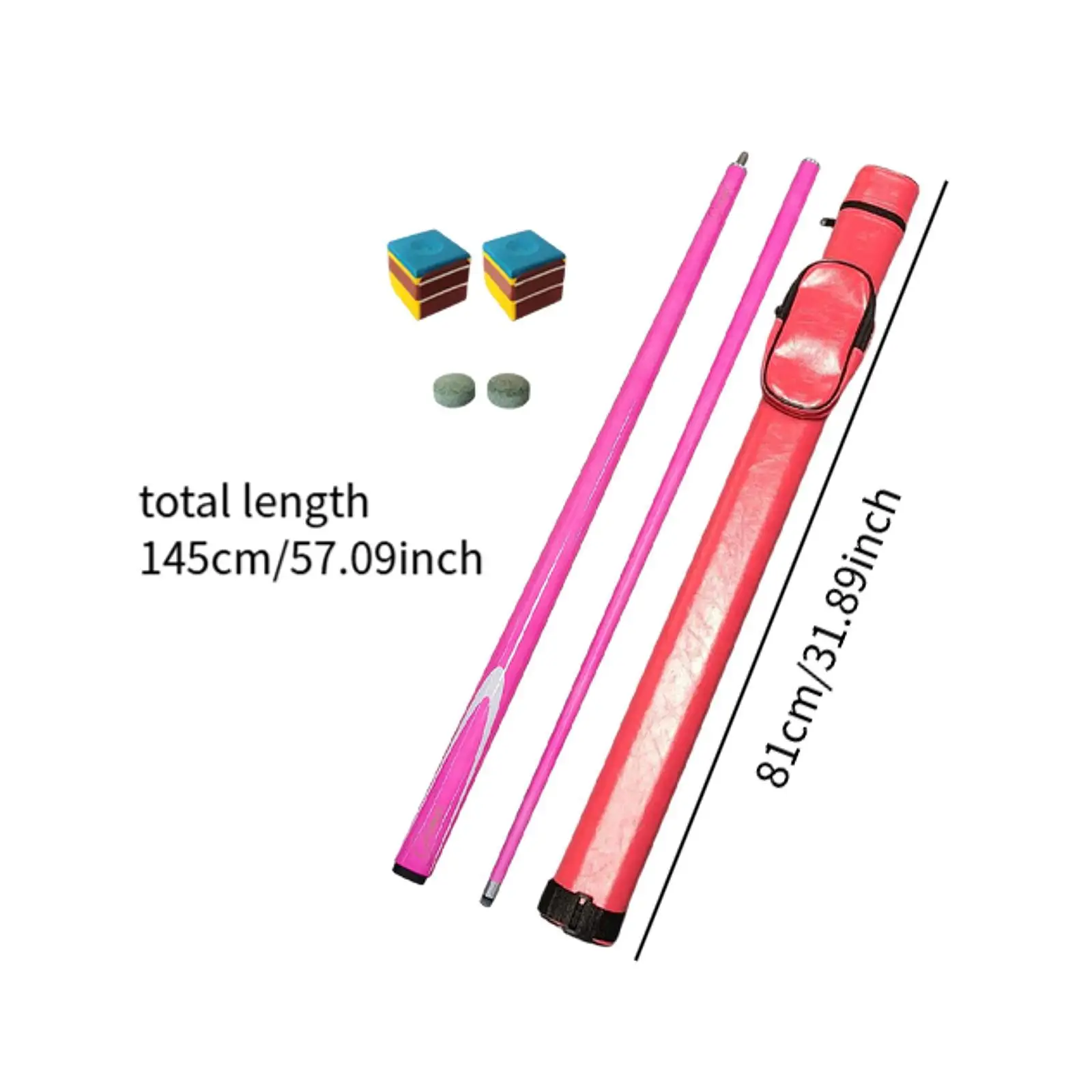 عصا البلياردو عصا البلياردو عصا البلياردو 9.5 مللي متر طرف أنيق محمول 1/2 مشترك للمنزل ممارسة المنافسة اللاعبين المبتدئين #6
