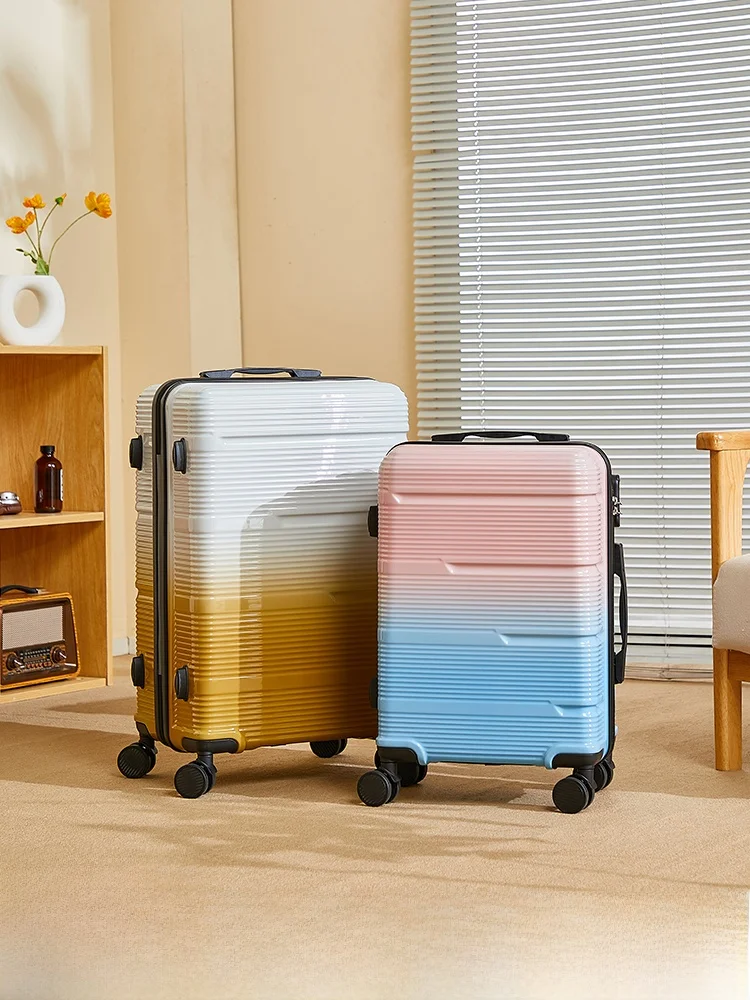 large-capacity-luggage-suitcase-for-travel-24-20-inch-check-in-bag-women's-men's-carry-on-bag-trendy-abs-pvc-material