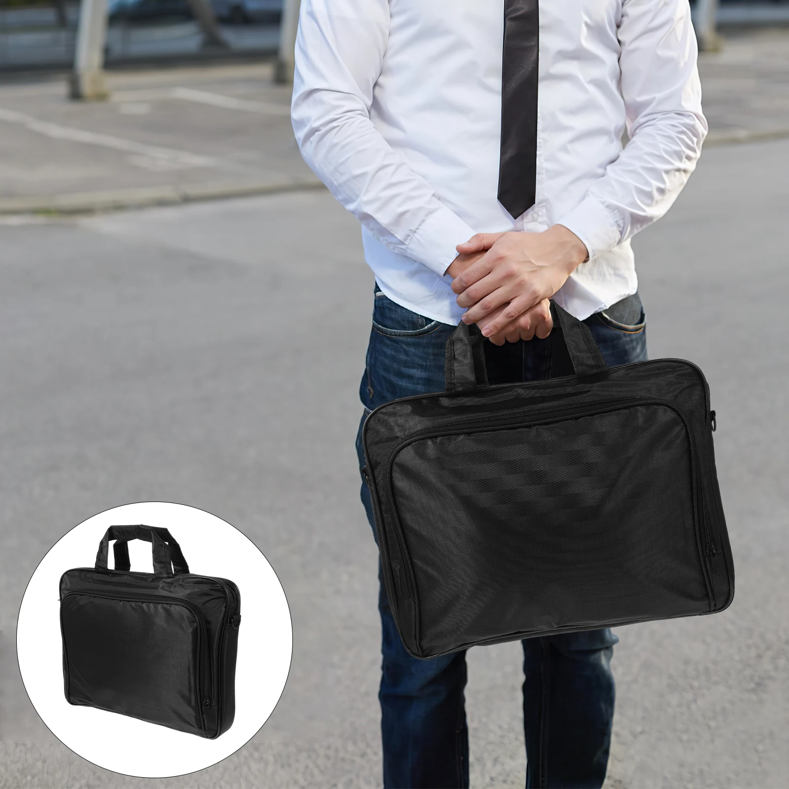 

14 Inch Laptop Bag Durable Case Portable Cover Notebook Handbag Business Briefcase