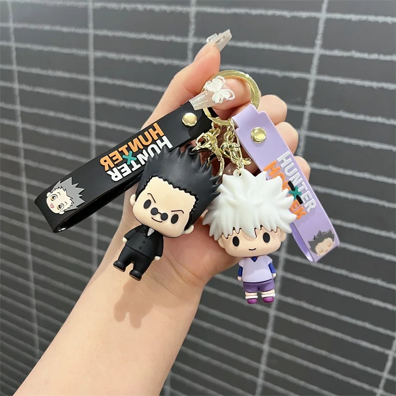 Animation Derivatives Creative Cartoon Key Chain GON·FREECSS Killua Zoldyck Kurapika Hisoka Pendant Brithday Gift for Friend