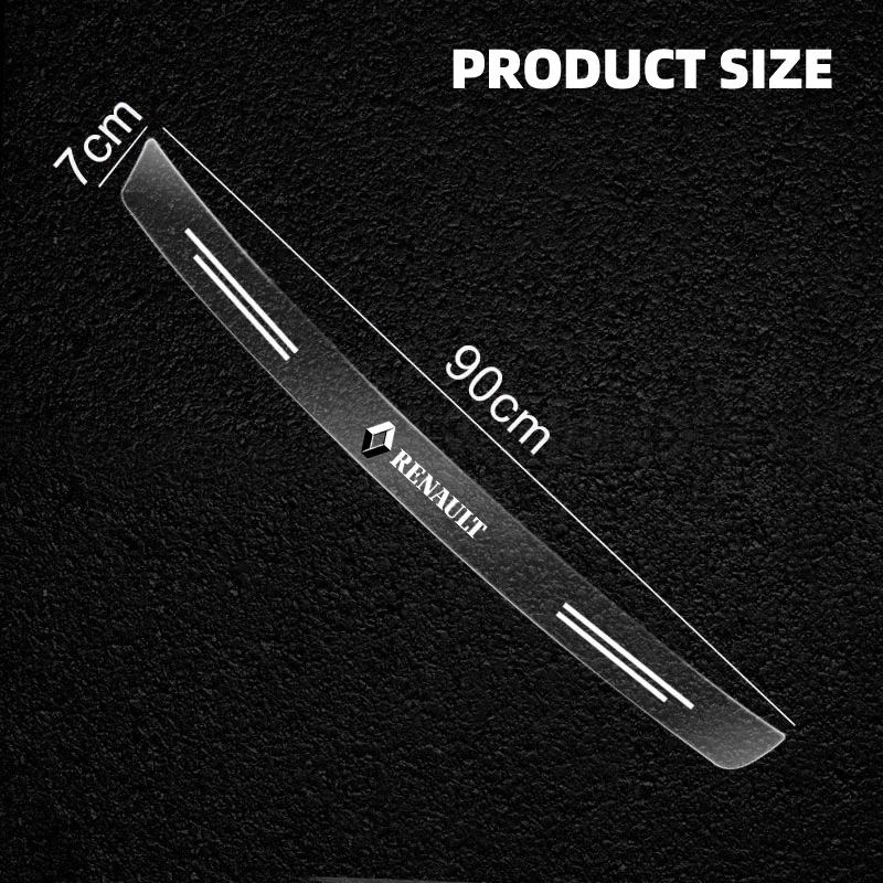 Car Transparent Trunk Rear Guard Plate Sticker For Renault Megane 1 Scenic Logan Laguna Espace Symbol Clio 4 RS Dacia ZOE Koleos view 6