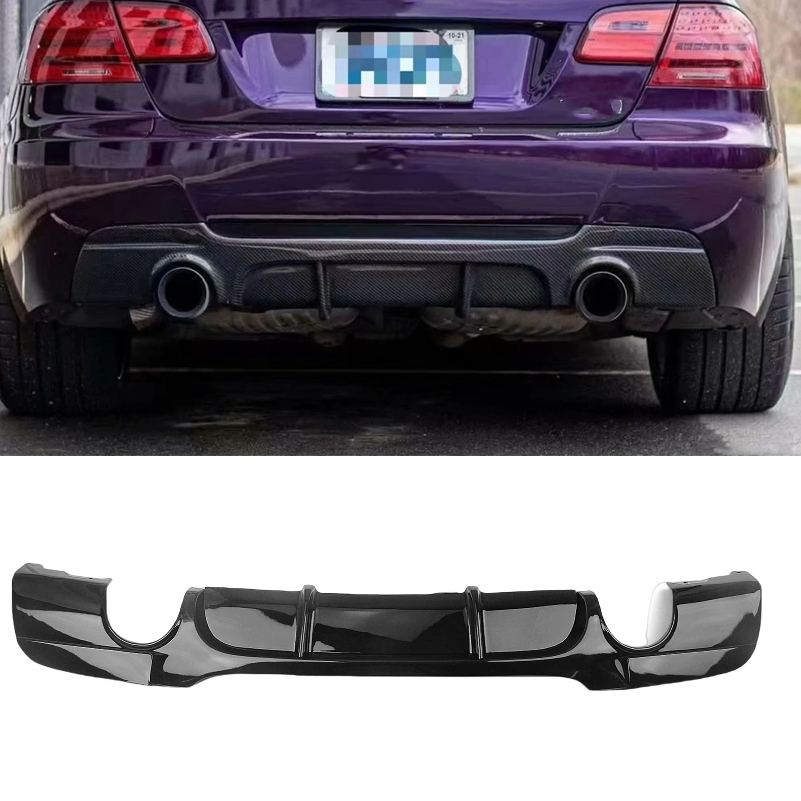 

Задний диффузор автомобиля, бампер, спойлер, разделитель губ, нижняя крышка для BMW 3 серии E92/E92 LCI E93 325i 2007-2013