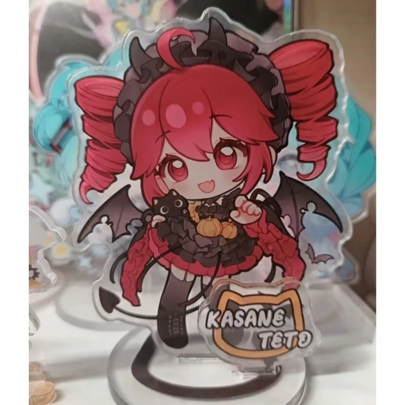 Kasane Teto Anime Stand Model Plate Acrylic Plate Desk Decor Standing Desktop Decoration Kids Friends Gift Toys Ornament Cosplay