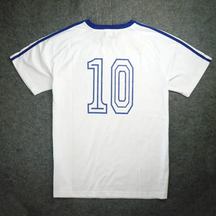 European Football No.10 Large Wing Football Uniform Jay Chou Round Neck Short Sleeved Cotton T-shirt Class Uniform Customized