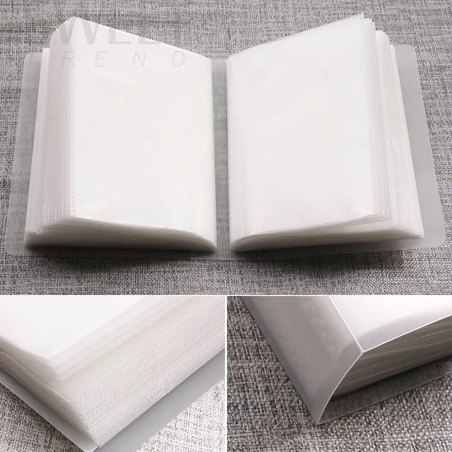 100 فتحات مسمار الفن ملصقات تخزين كتاب ألبوم فارغ الشارات جمع حامل مُنظِم عرض دفتر مانيكير BETZB06 /*- #5