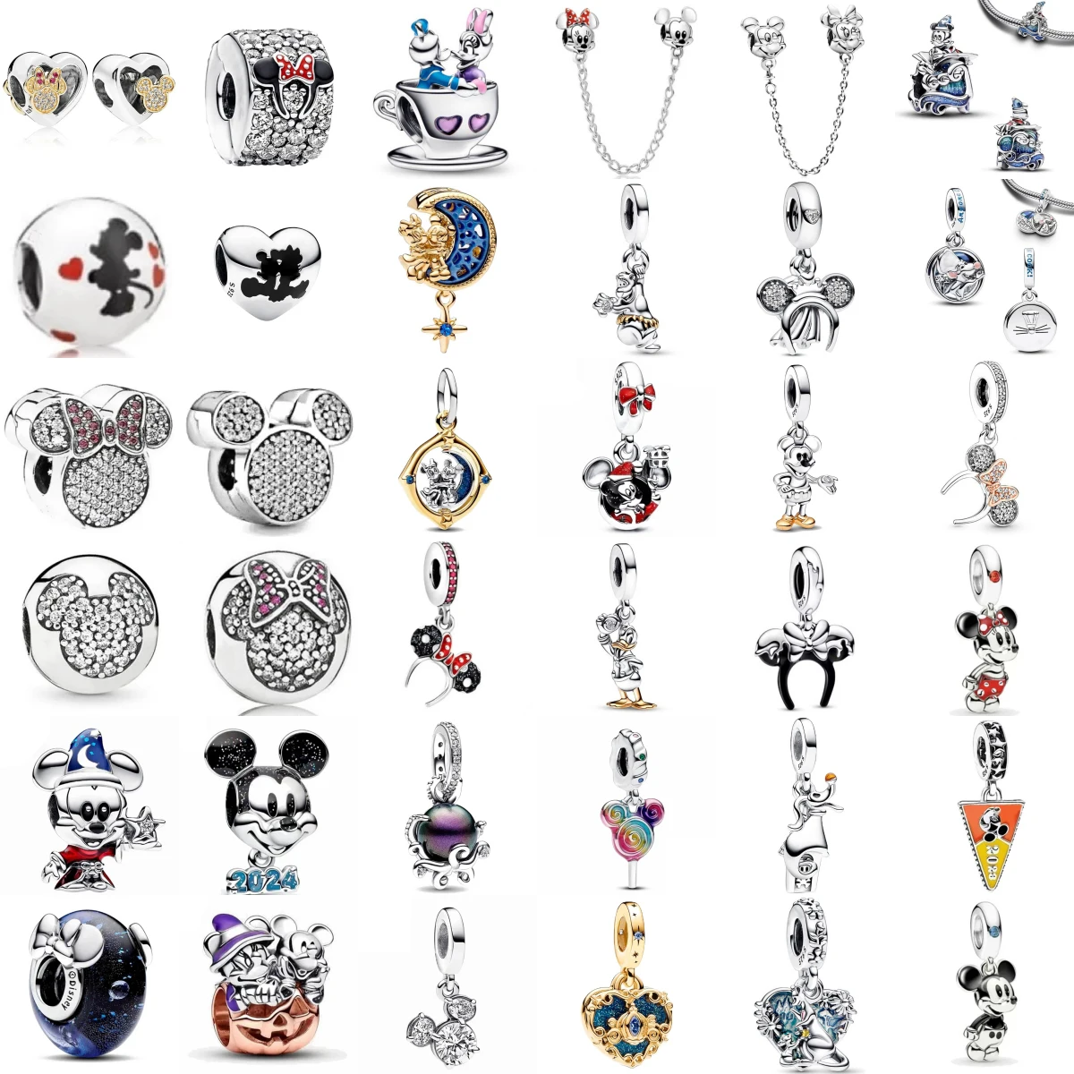 

Miniso Disney, чашка из стерлингового серебра 925 пробы, повязка для волос, подвеска-леденец, подходит для оригинального браслета, ожерелья, женские ювелирные изделия «сделай сам», подарок