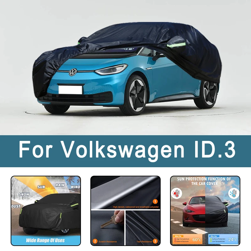 

For Volkswagen ID.3 All-Weather Car Covers 6-in-1 Waterproof Dustproof UV Proof Snowproof Scratch Resistant Protection