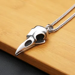 Vintage Nordic Vikings Raven Pendant Necklace Odin Animal Skull Stainless Steel Necklaces For Men Women Fashion Amulet Jewelry