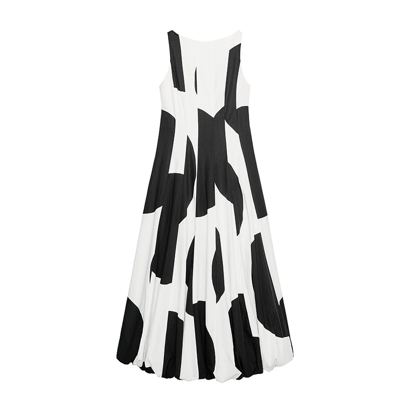 Summer 2025 New Women's Dr Balloon Sle Polka Dot Ele Z Polyester Fiber 00% Single Piece Faionable Dr