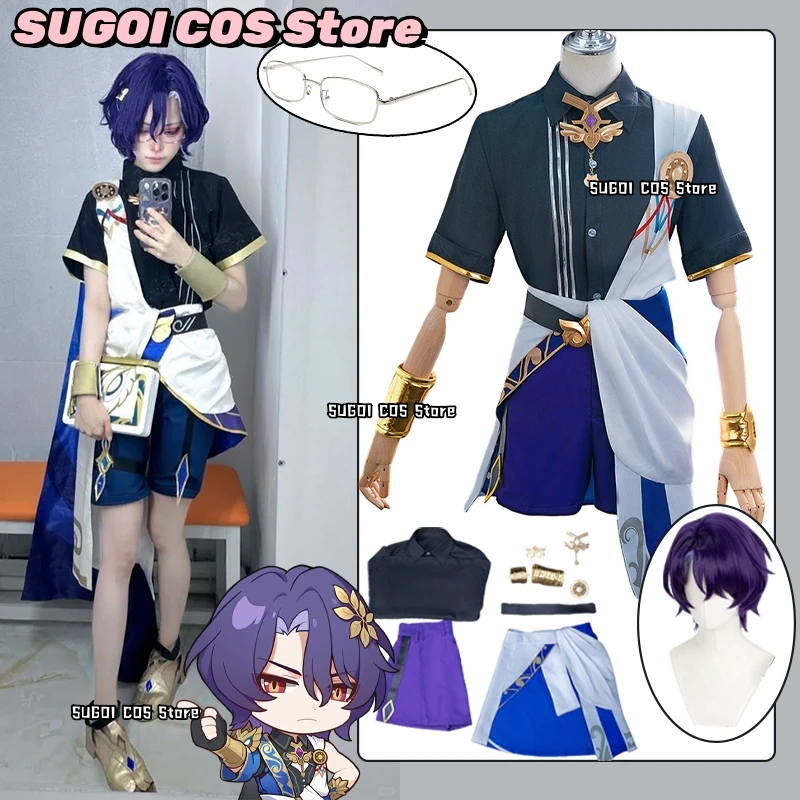 الدكتور نسبة تأثيري لعبة هونكاي: ستار السكك الحديدية زي القط سلسلة الدكتور نسبة زي مجموعة كاملة مع نظارات أنيمي هالوين تنكر الدعاوى