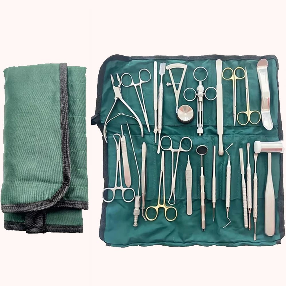

26Pcs Dental Implant Kit Stainless Steel Oral Surgery Tools Set for Dentist Professional Implantology Surgical Instruments
