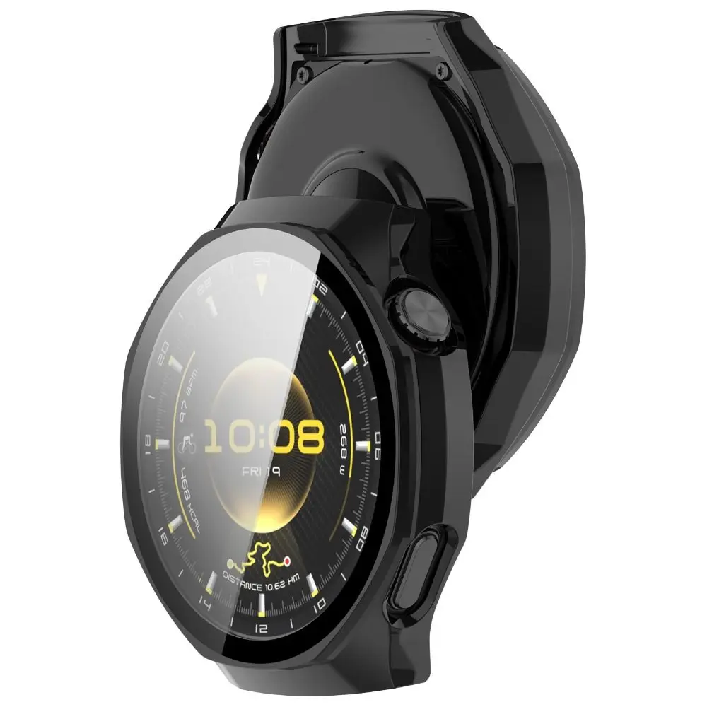 

PC+Tempered Protective Case Full Coverage Hard Screen Protector Anti-Scratch Cover Shell for Huawei Watch GT 6 Pro 46mm