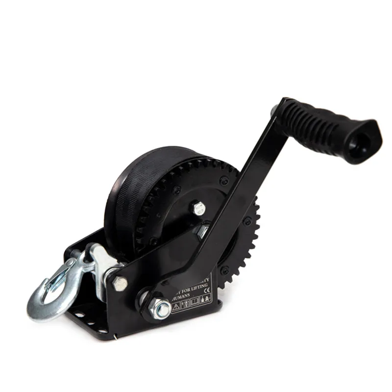 Manual Winch Expert Small Winch 500KGS Hand Winch Belt Strap Webbing with 3 times breaking strength