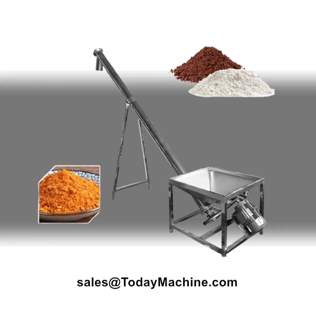 Automatic Incline Lifting Screw Feeder Elevator Conveyor for Yeast Spice Powder