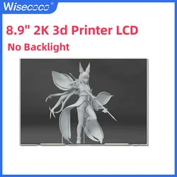 Für wanhao d8 lcd bildschirm 8,9 zoll 2k 2560x1600 anycubic photon x uniz slash pro/2 plus ohne hintergrund beleuchtung wisecoco