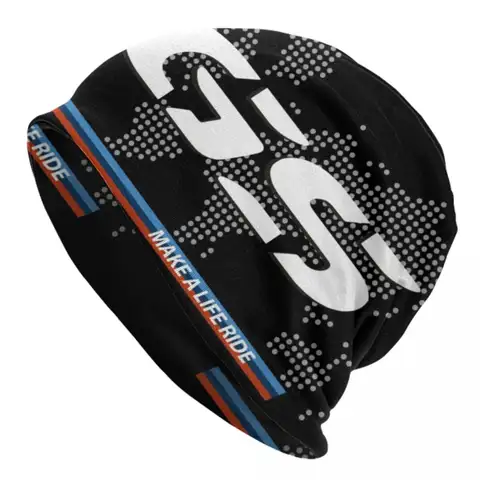Make A Life Ride GS Adventure Bonnet Femme Tricoté Chaud d'Hiver Style Hip Hop Ski Carte du Monde