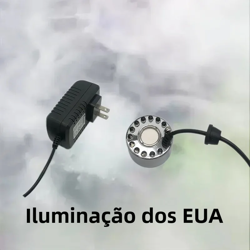 Fabricante de névoa nebulizador ultrassônico 24v atomizador nebulizador sem luz luz colorida para paisagismo interno decoração de halloween 1 peça