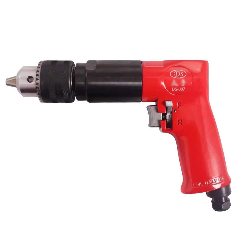 Industrial Grade Pneumatic Drill Air Drilling Machine High Speed ​​DS307 3/8 Inch 1800RPM With Forward and Reverse Switch