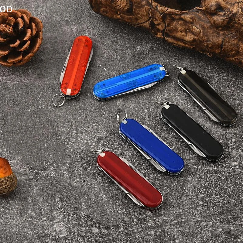 1Pc Multicolor Mini Folding Multi Tool Portable Compact Outdoor Survival Emergency Utility Tool For Daily Box Opening