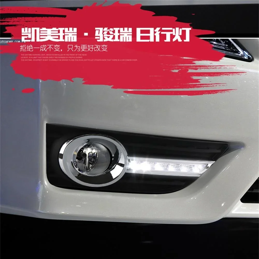 For Toyota Camry 11-14 Years Daytime Running Light Three Light Sources Are Available  rgb led drl strip daytime running light