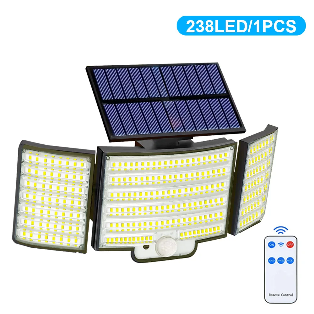 newstyle Neue 366LED Solar Außen Lichter Solar Powered Sicherheit Licht Motion Sensor 234LED Wand Licht IP65 Wasserdicht Garten 8