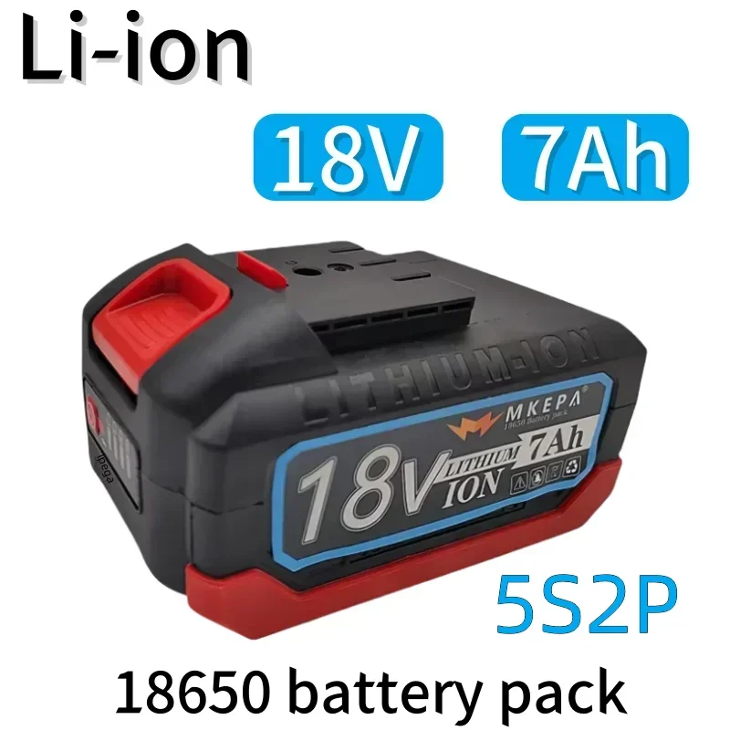 

18V 7.0Ah 100% 5S2P New 18650 Lithium-ion Rechargeable Battery lpega Suitable for replacing Batteries of Cordless Electric Tools