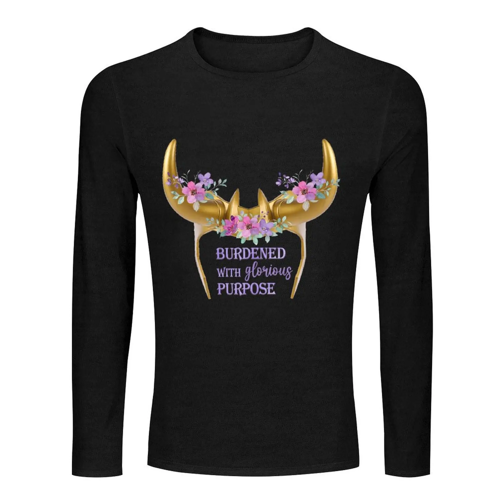 Burdened with Glorious Purpose Floral Long T-Shirt animal print shirt for boys t-shirts man t shirts for men pack