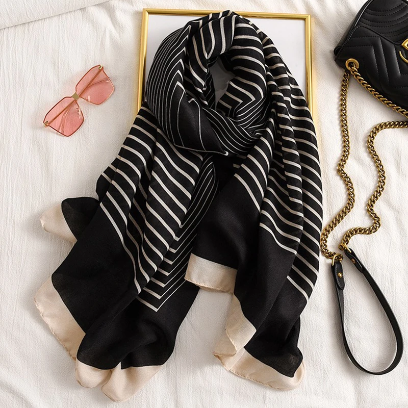 2025 جديد منقوشة القطن الباشمينا شال سيدة التفاف أوشحة شتوية دافئة الخريف تصميم طباعة الإناث فولارد الشاطئ الشالات الحجاب الفاخر #3