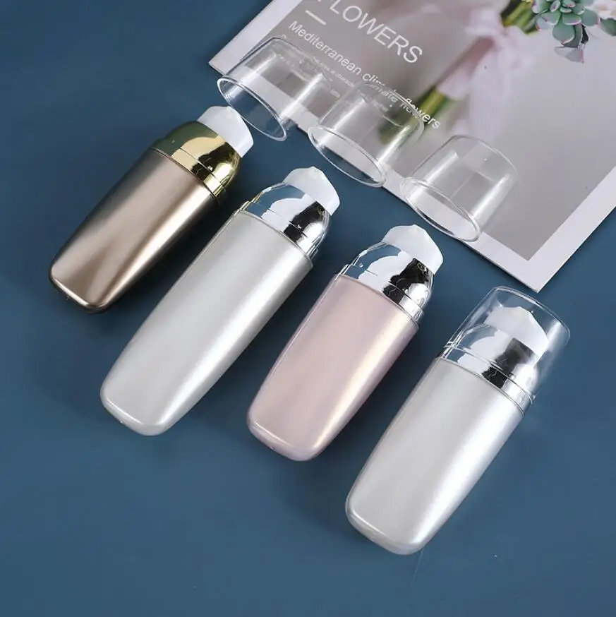 30ML pearl white gold airless bottle foundation/essence/lotion/emulsion/moisturizer/serum/gel toner balance cosmetic packing