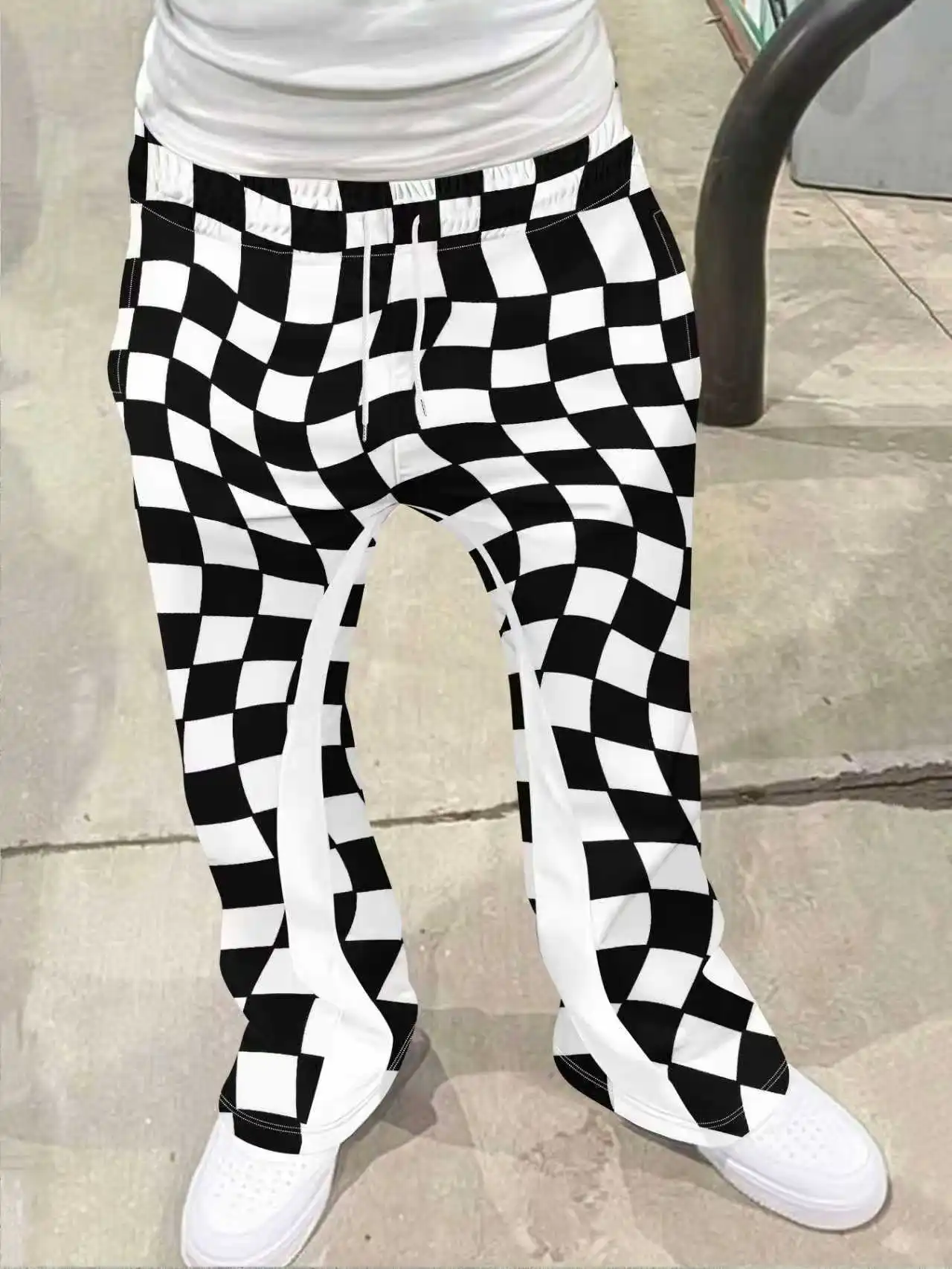 

Y2k расклешенные брюки мужские свободные брюки с 3D принтом повседневные спортивные штаны со средней талией спортивная женская одежда уличная одежда винтажные брюки в стиле хип-хоп